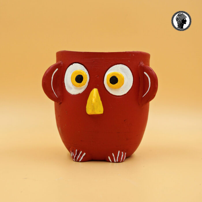 Owl Penholder Pink Color scaled 1