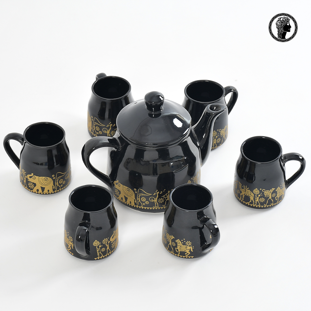 Designer Black Kettle Cup Set 2.JPG