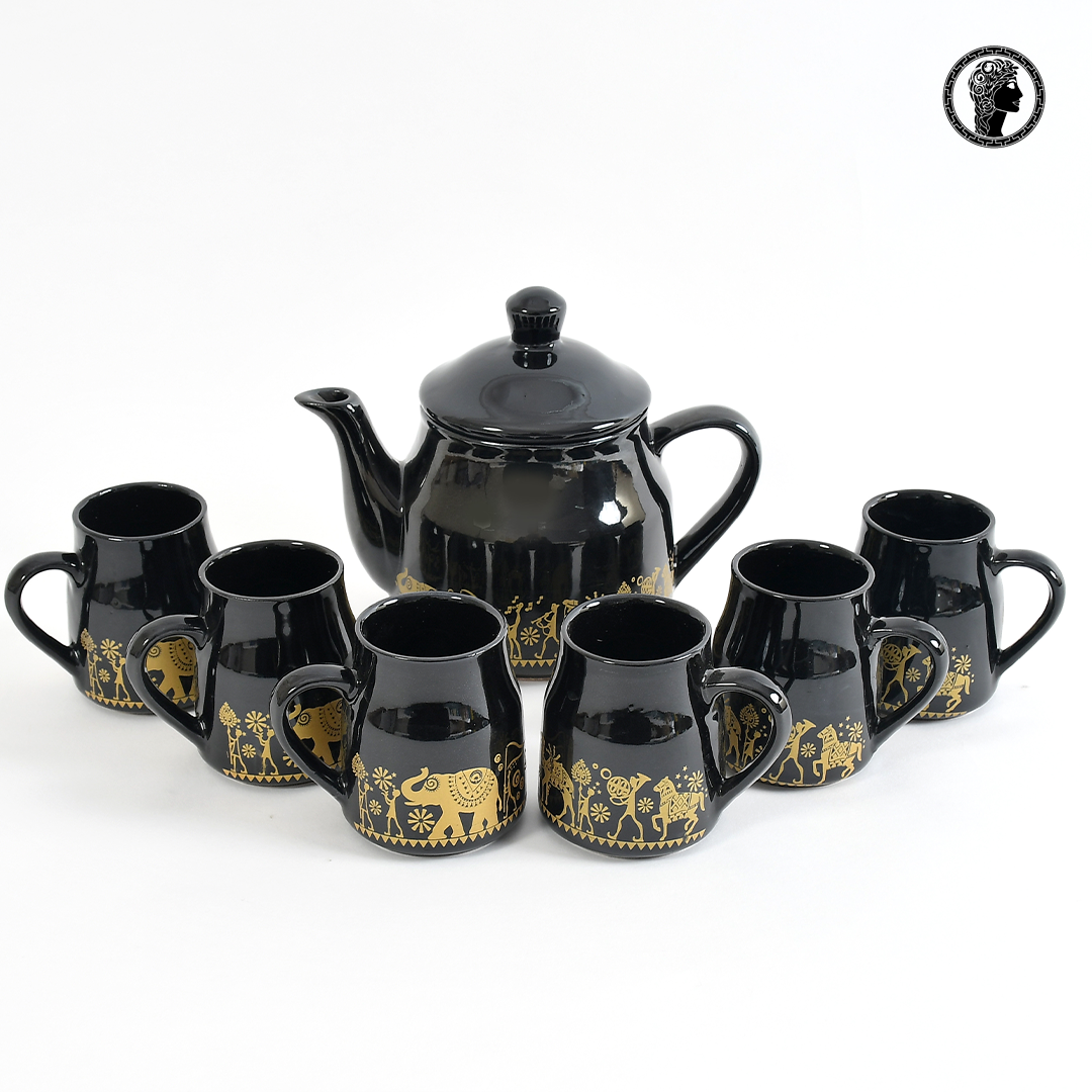 Designer Black Kettle Cup Set 5.JPG